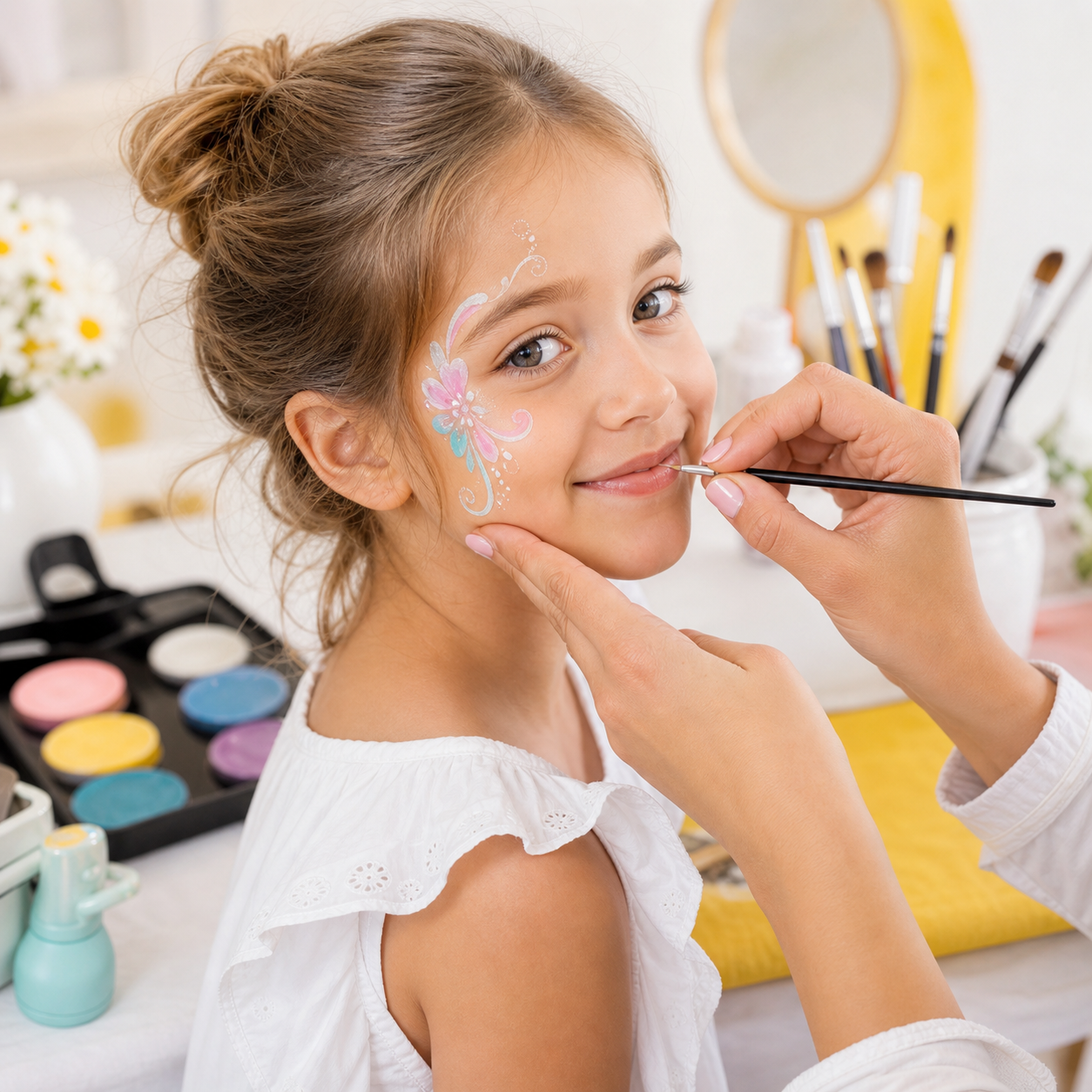 Аккуратная зона face painting
